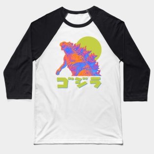 Electric Godzilla Baseball T-Shirt